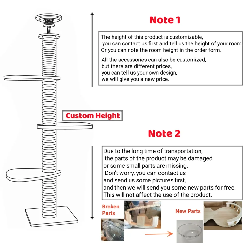 Cat Tree (soporte suelo-techo) (2.50-2.70m)