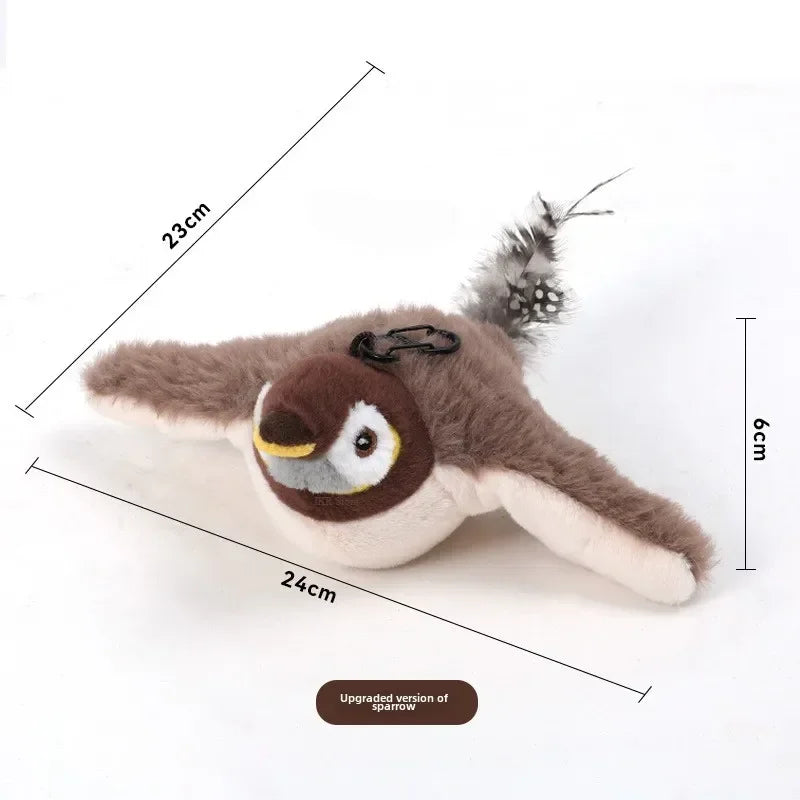 Pájaro recargable interactivo (con contenedor para catnip)