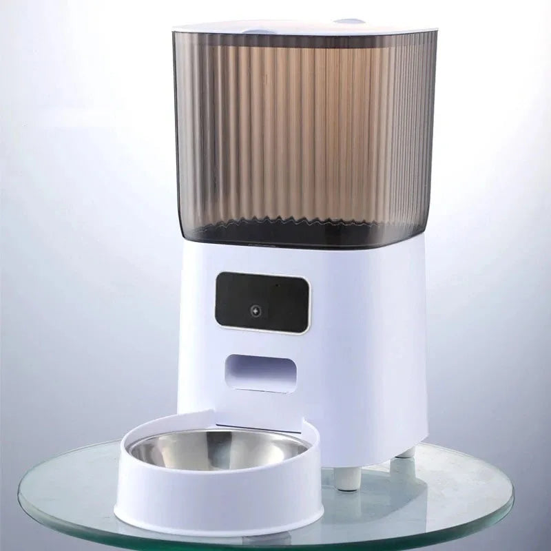Comedero doble automático 5L con cámara