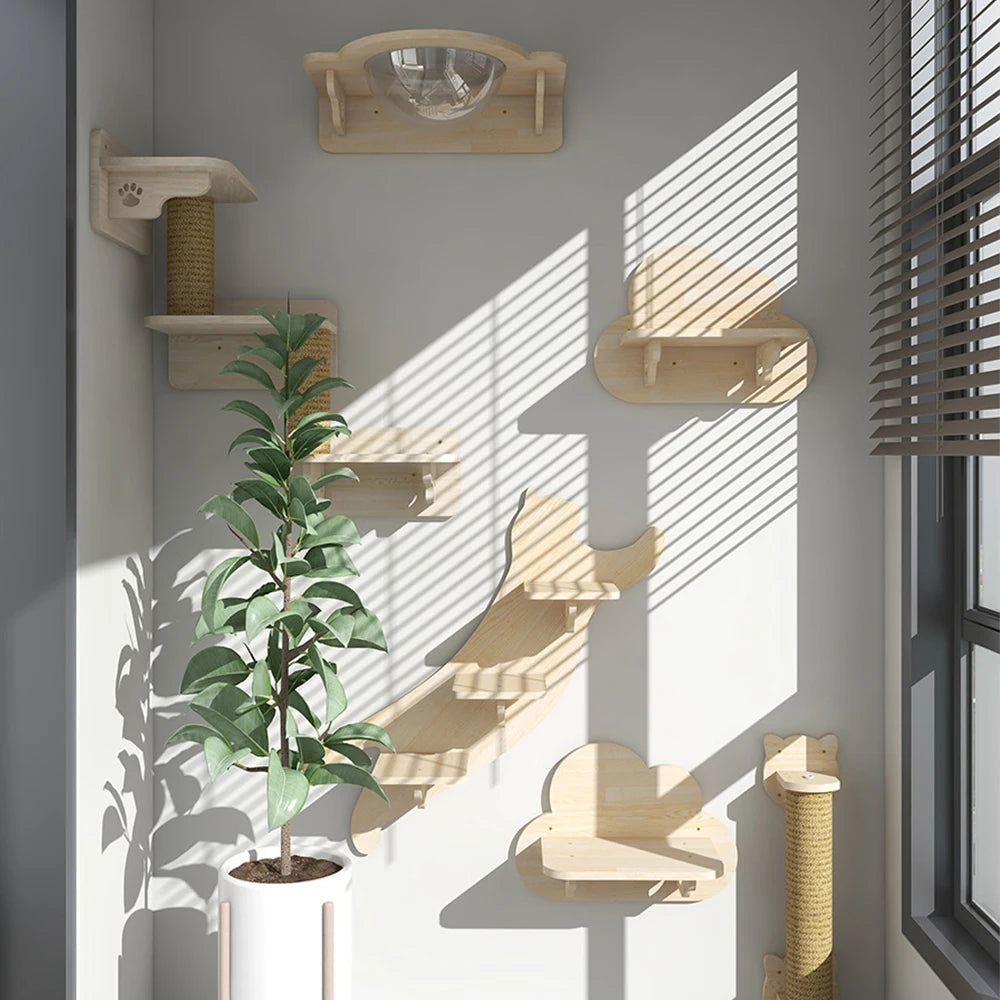 Estantes de madera configurables