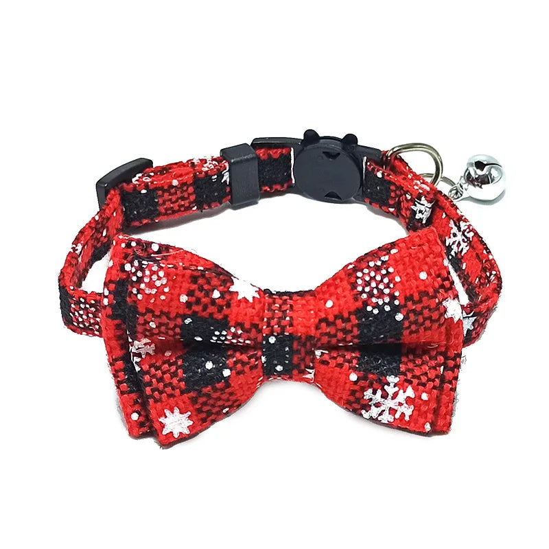 Pajarita para gatos con estampado