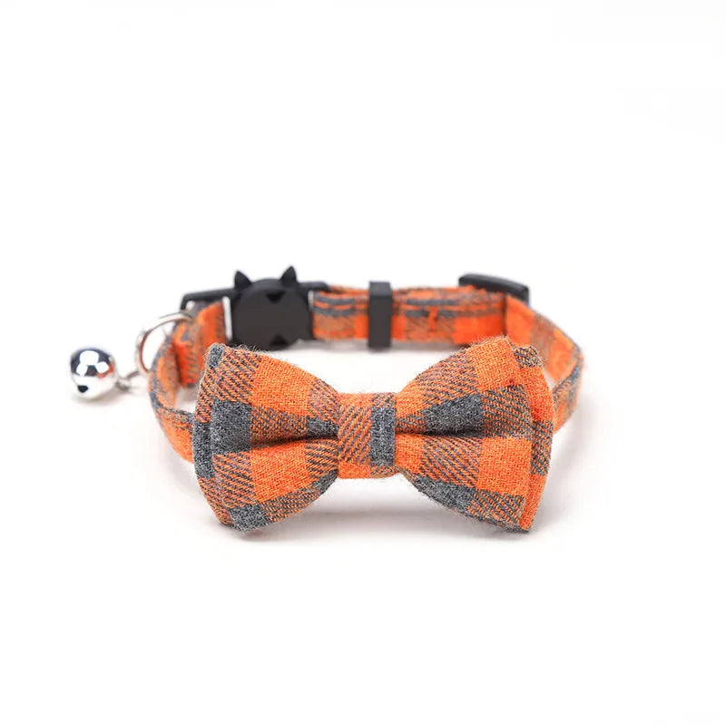 Pajarita para gatos con estampado