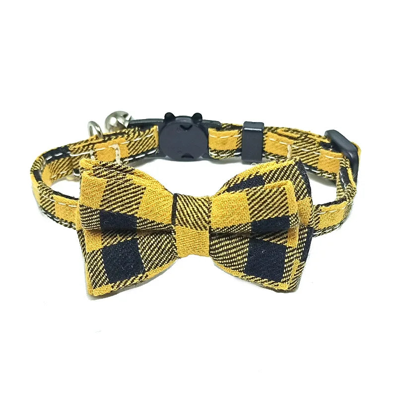 Pajarita para gatos con estampado