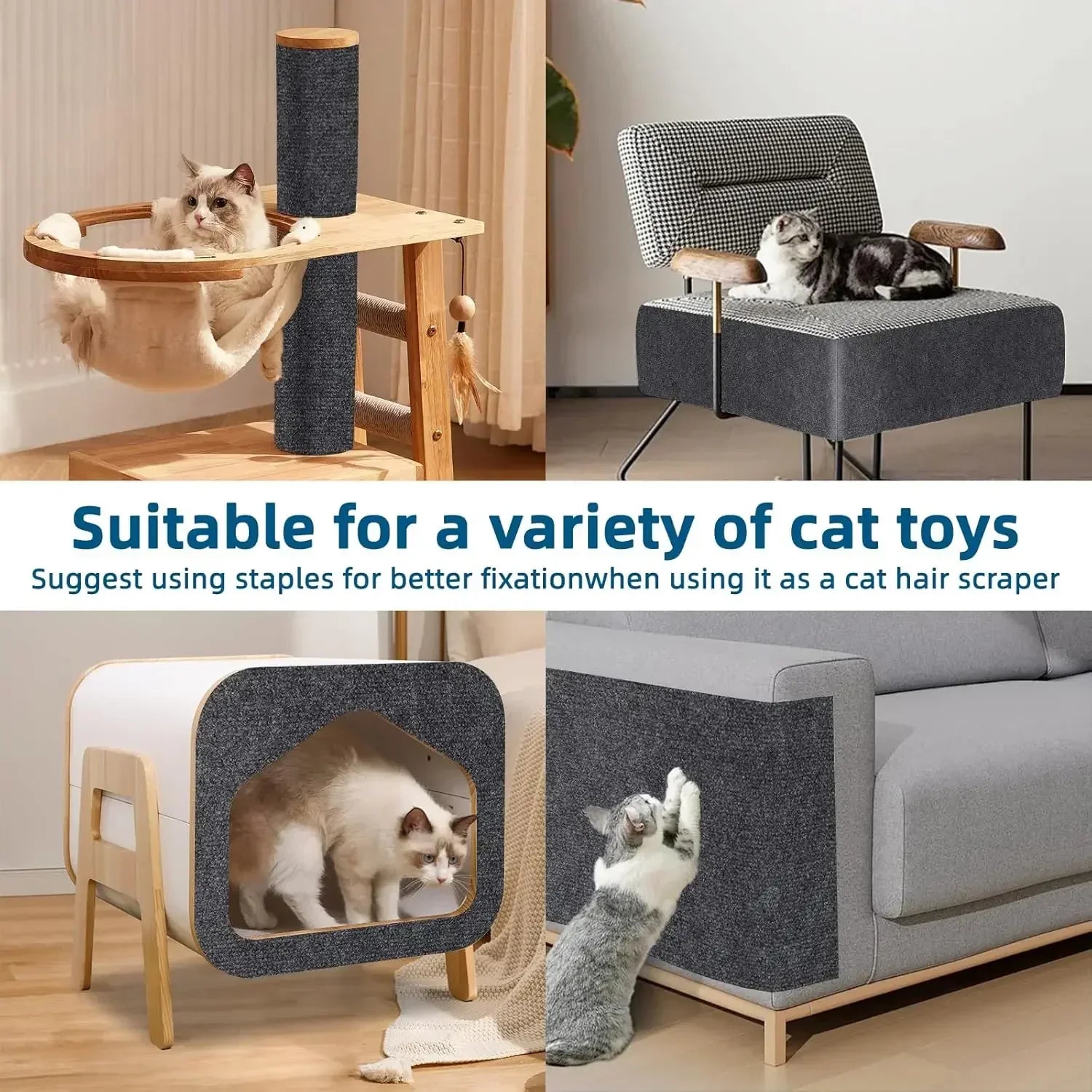 Protector para gatos multisuperficie rascador