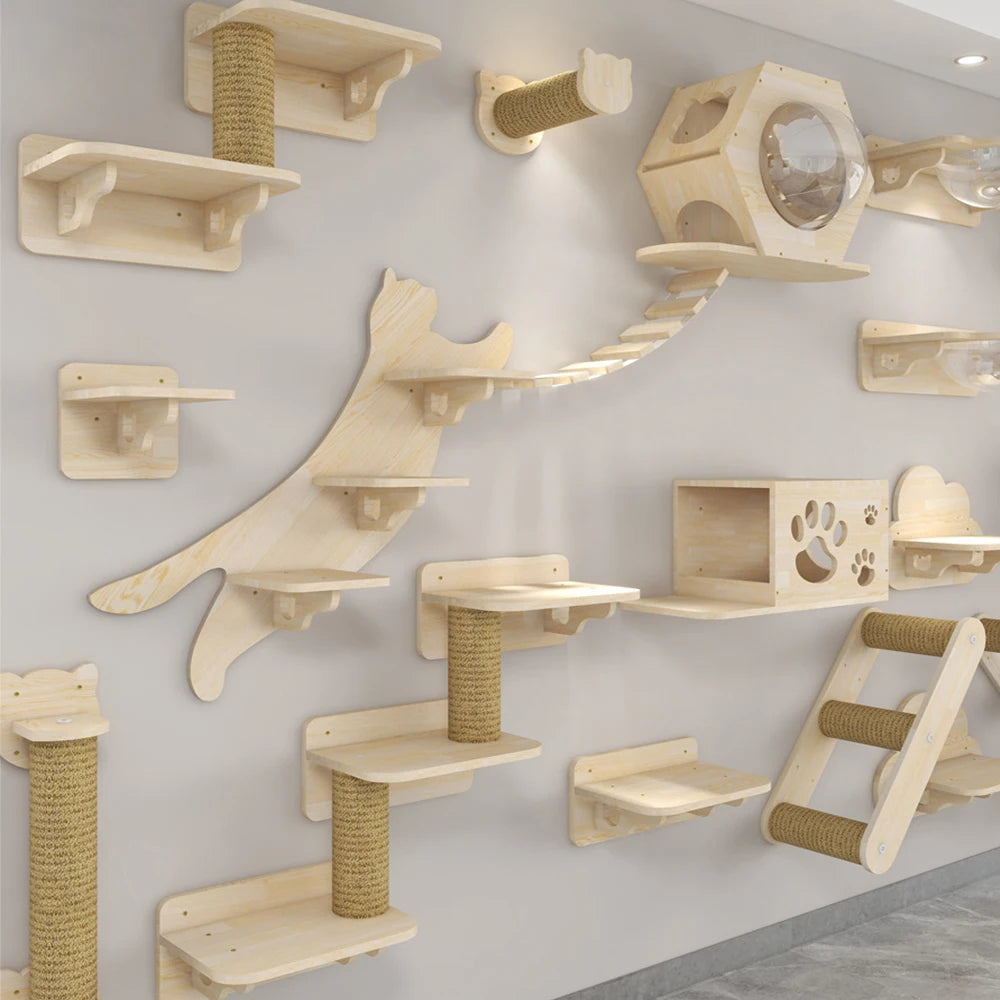 Estantes de madera configurables