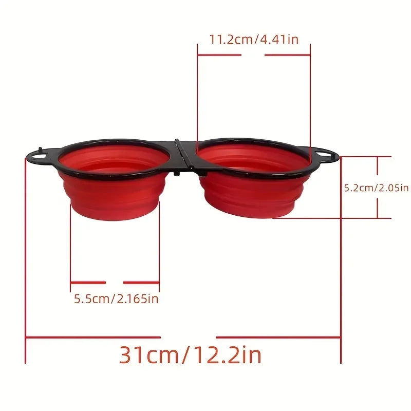 Cuenco plegable doble